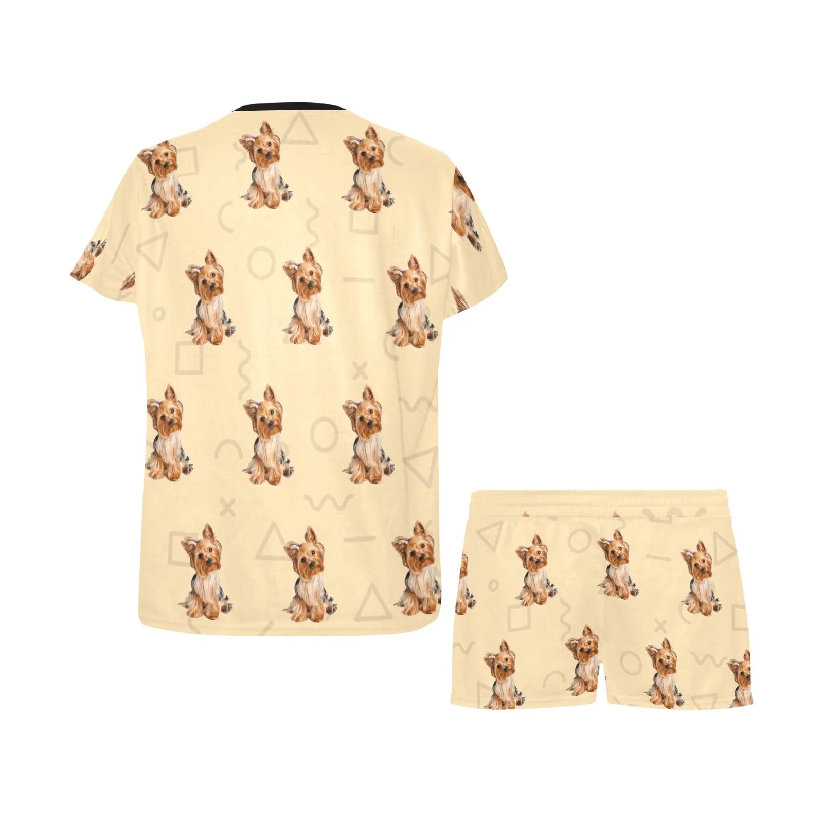 2 Piece Yorkie PJ Set - Yellow