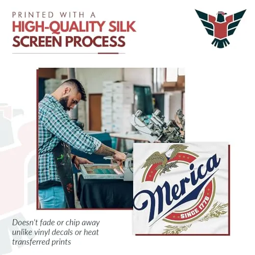 4th of July 'Merica Tank Top for Men in a Patriotic Eagle Retro American Theme