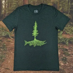 Adult Unisex Salmon Roots Graphic Tee