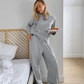 Autumn Casual Loose Long-Sleeved Pajamas Set
