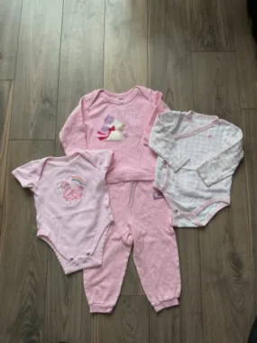 Baby Girl Pink Pajamas and Onesies 18-24 Months, Kids 18 Month (12-18M)