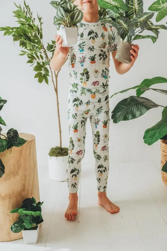 Bamboo Short Sleeve Pajama Set - Fresh Air House Plants