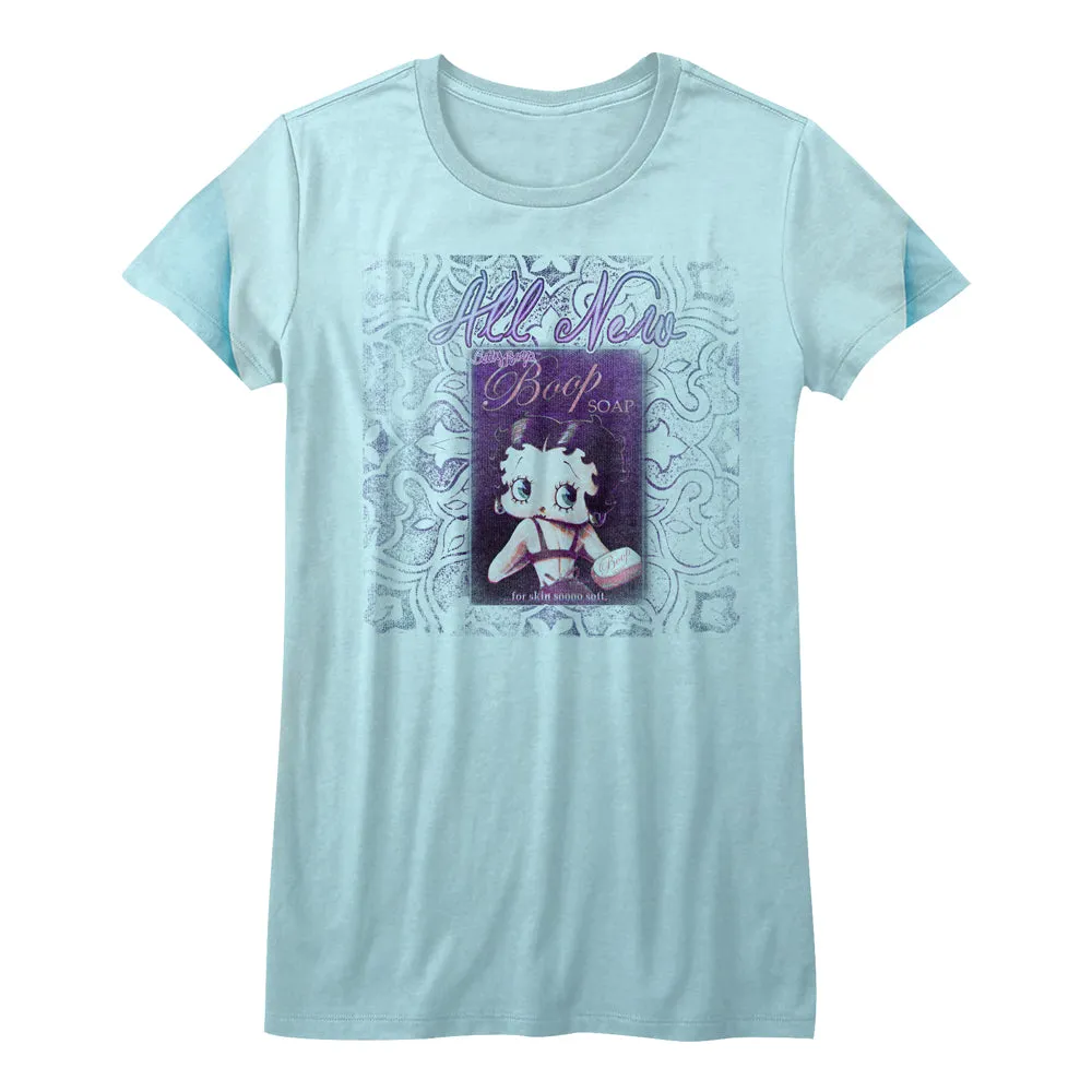 Betty Boop Boop Soap Juniors T-Shirt