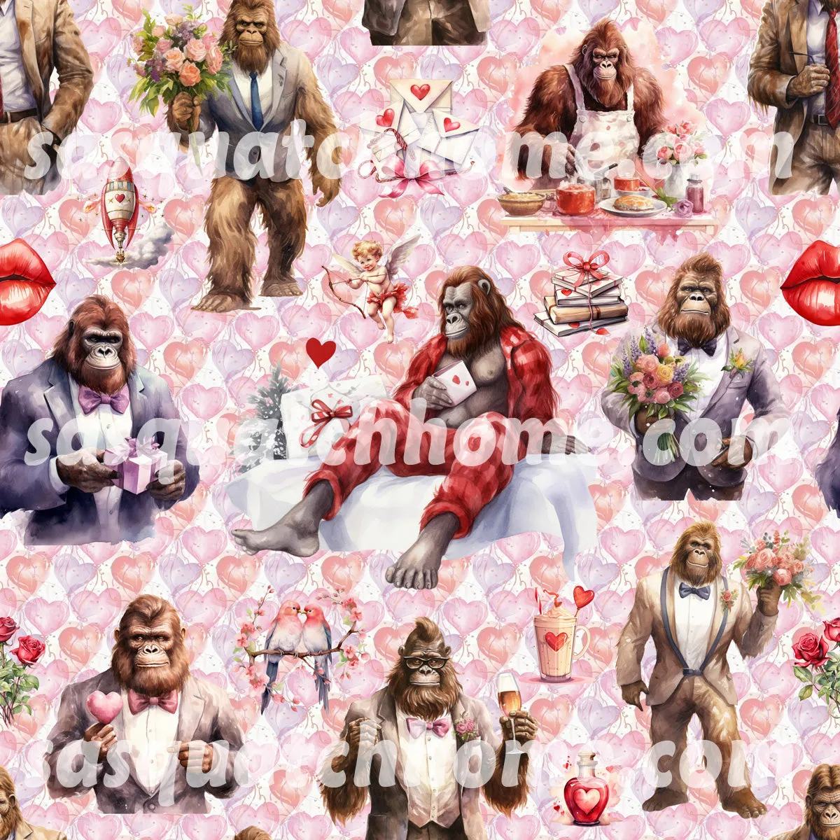 Bigfoot Sasquatch 19 DESIGNS Children Pajama Long 2 Piece Set. Set 1 of 2