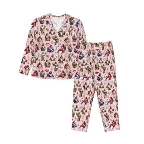 Bigfoot / Sasquatch Themed Long Sleeved Set Pajamas for Women
