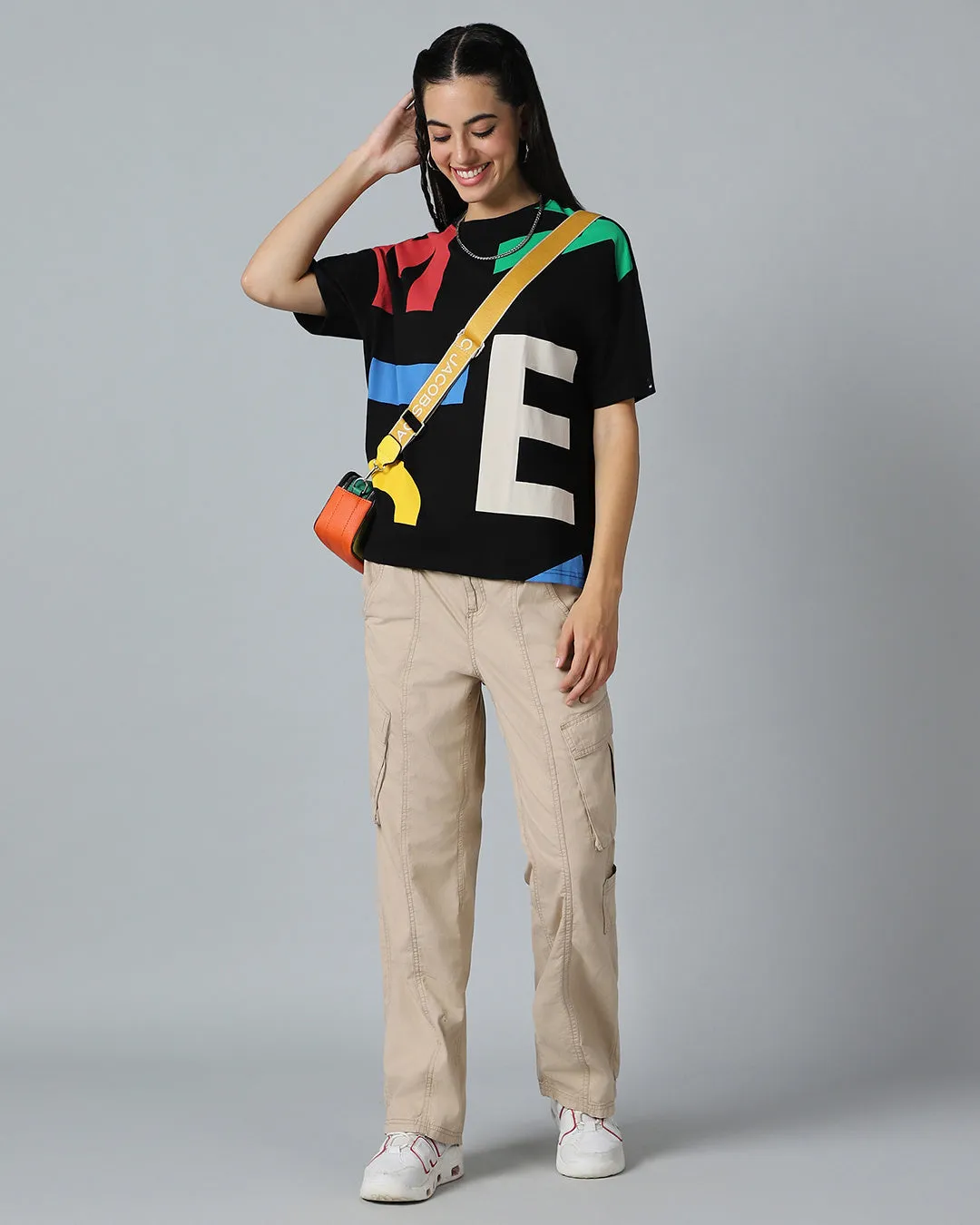 BlackTree All Over Printed Oversized dresses
