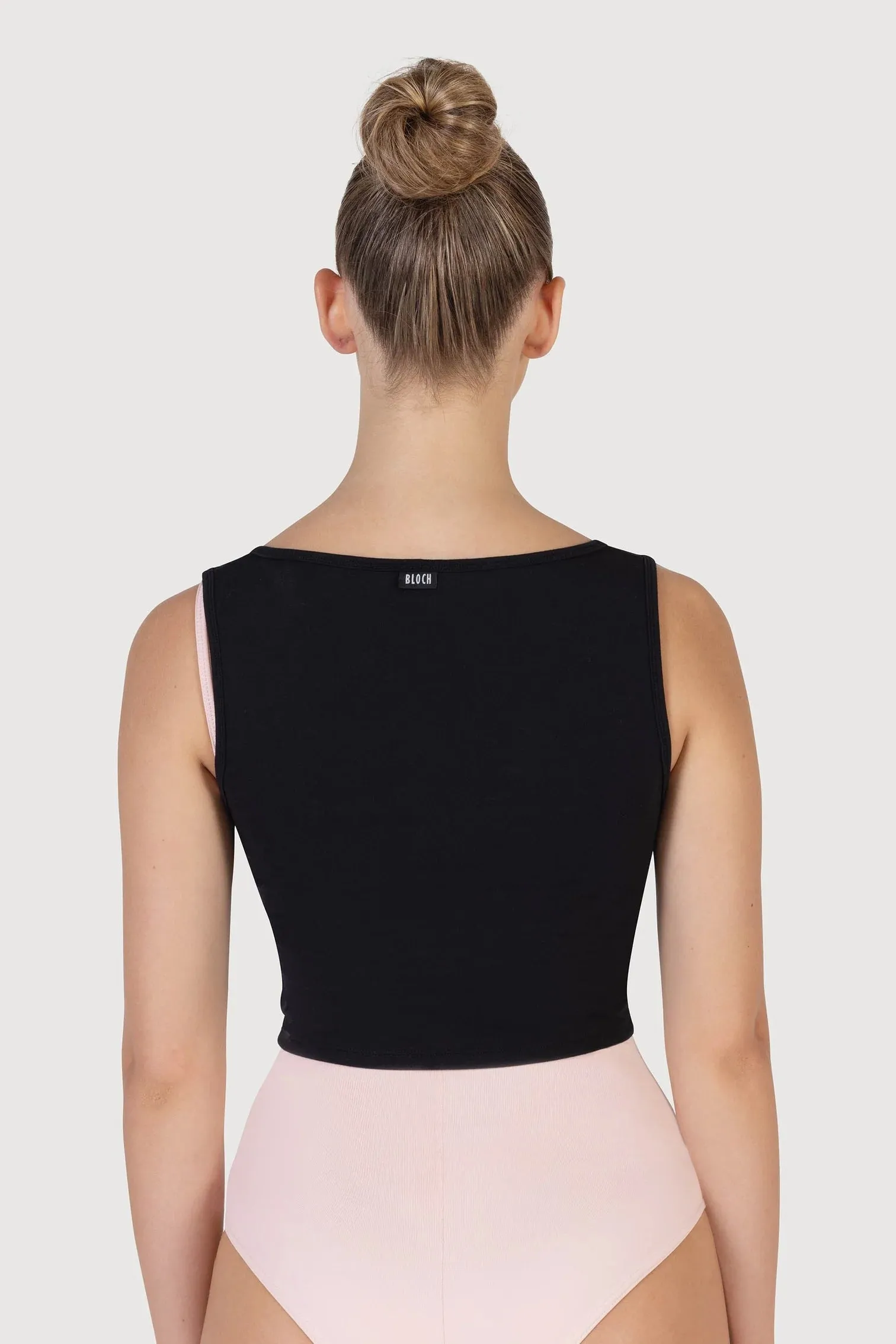 Bloch Nessa Cropped Tank Top - Black - FINAL SALE