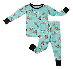 Boy's Bamboo Long Sleeve Pajama Set - Elliot (Football)