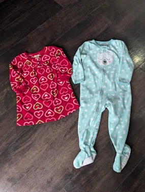 Bundle of girls 2T sleeper and nighty - Joe Fresh   Carter's , Kids 2T