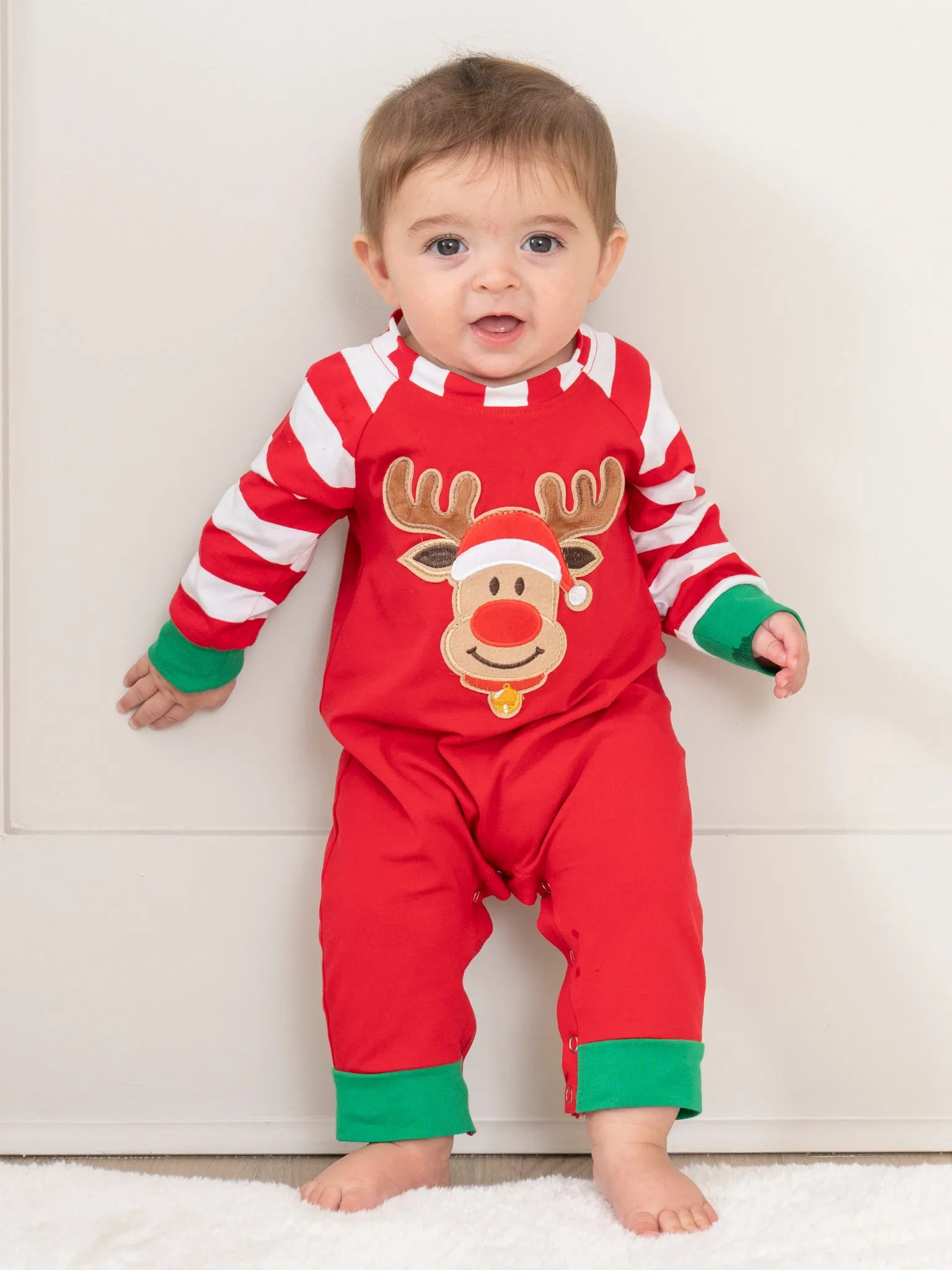 Christmas Reindeer Romper Pajamas - For Boys & Girls