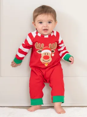 Christmas Reindeer Romper Pajamas - For Boys & Girls