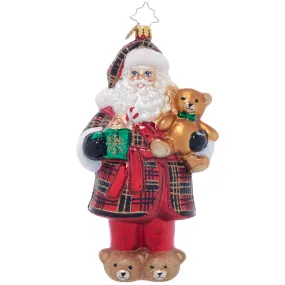 Christopher Radko Sweet Slumber Treat Santa Ornament