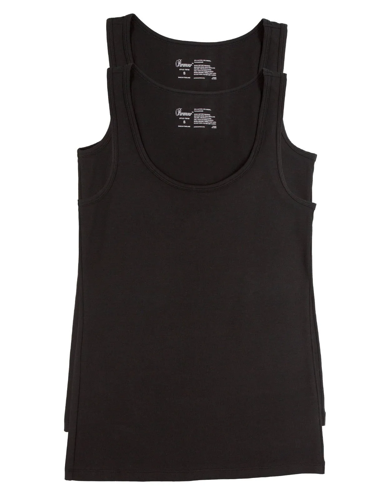 Cotton Modal Stretch Layering Tank Top 2-Pack