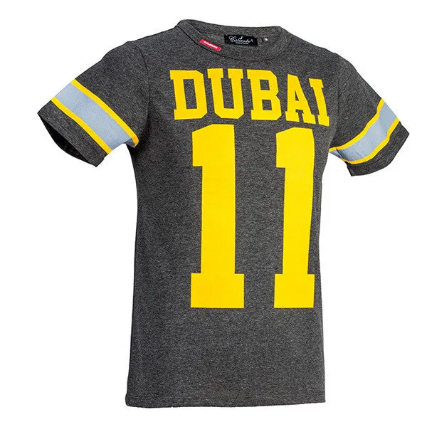 Dubai 11 - Drk Grey Melange T-shirt - Caliente T-shirts & Polos Collection