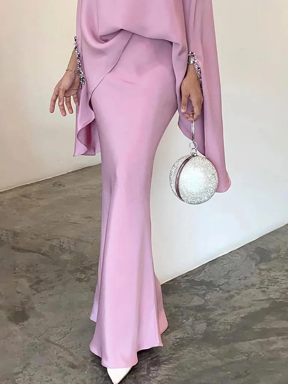 Elegant Solid Color Irregular Suit
