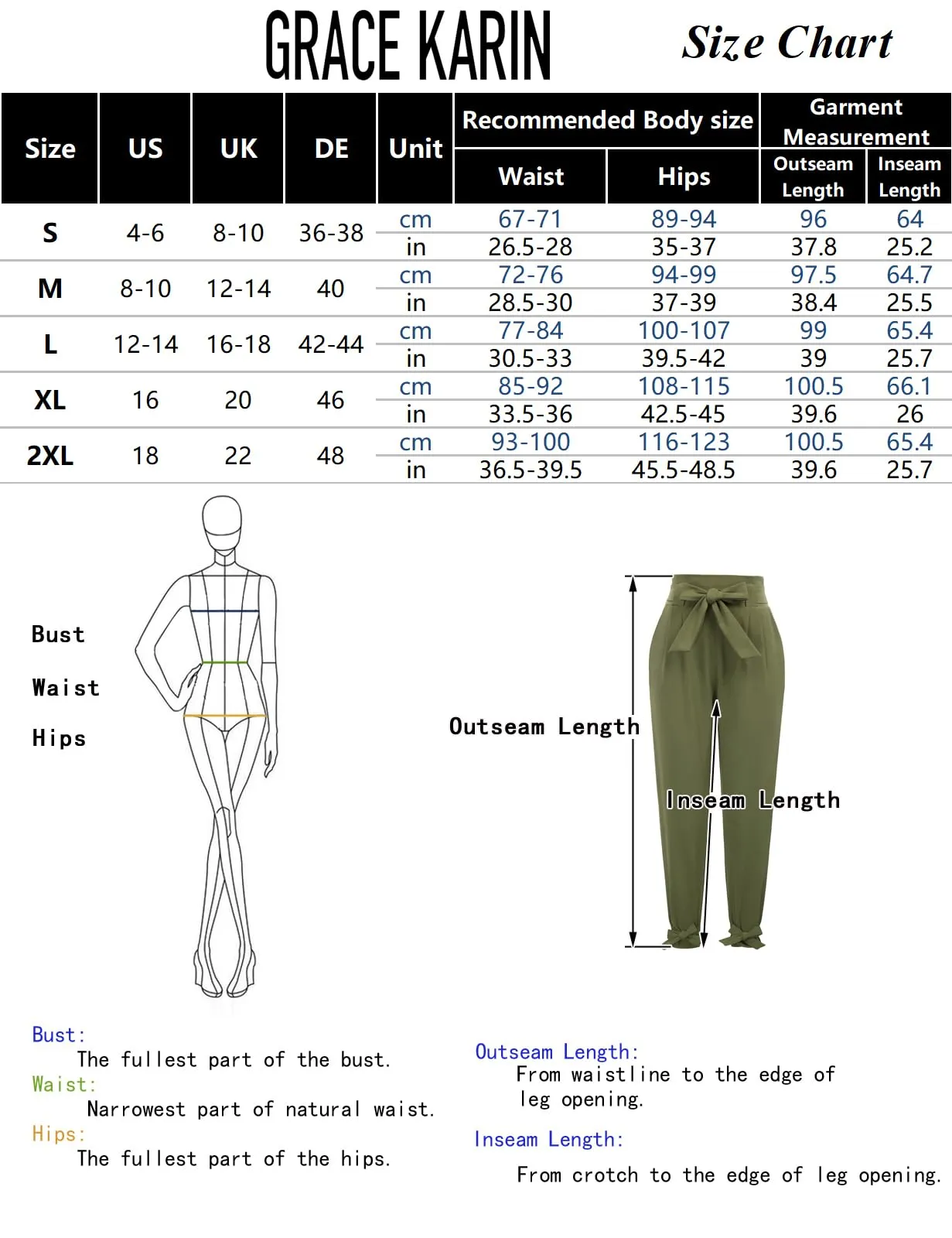 GRACE KARIN Womens Casual High Waist Pencil Pants with Pockets Bow-Knot Cropped Paper Bag Pants for Work Apricot S
