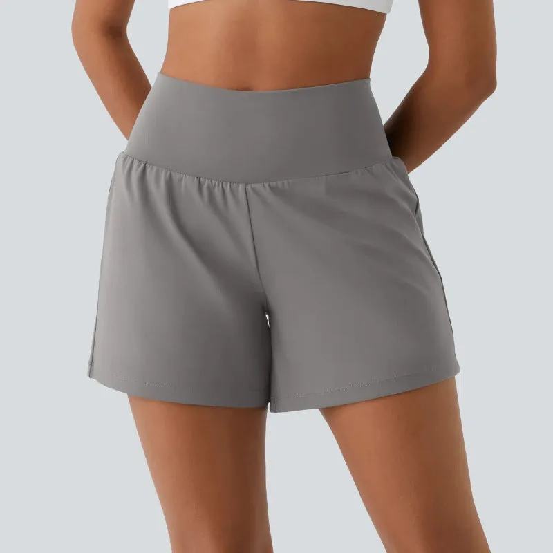 High Rise Dual-Pocket Shorts – Perfect for Active Movement