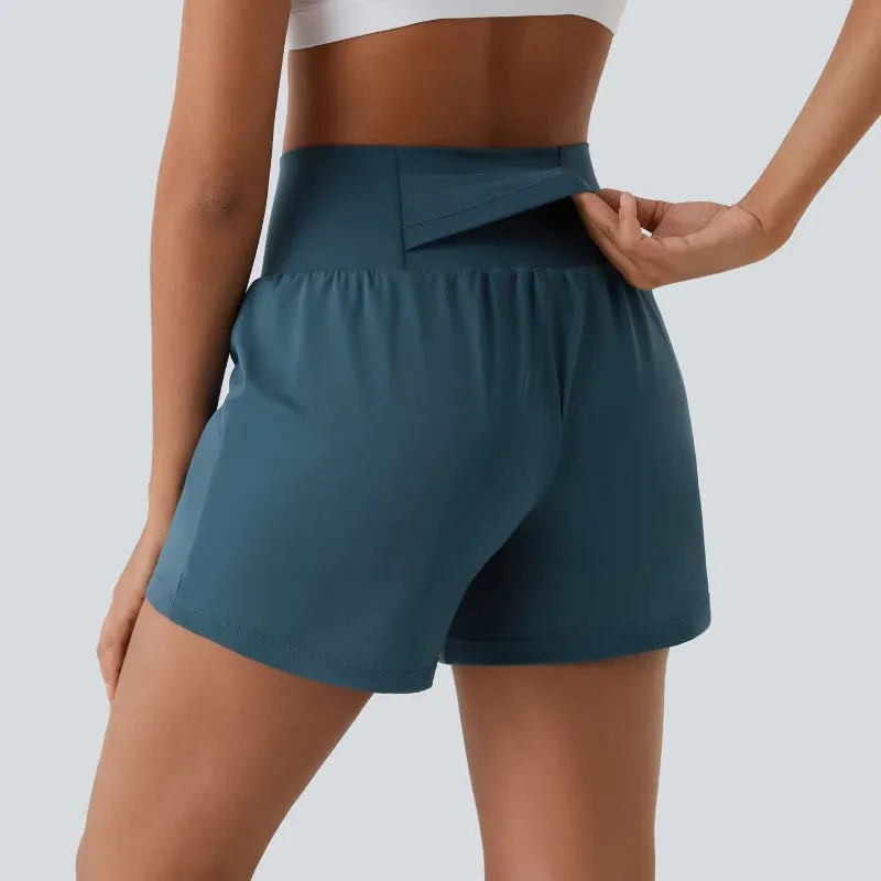 High Rise Dual-Pocket Shorts – Perfect for Active Movement
