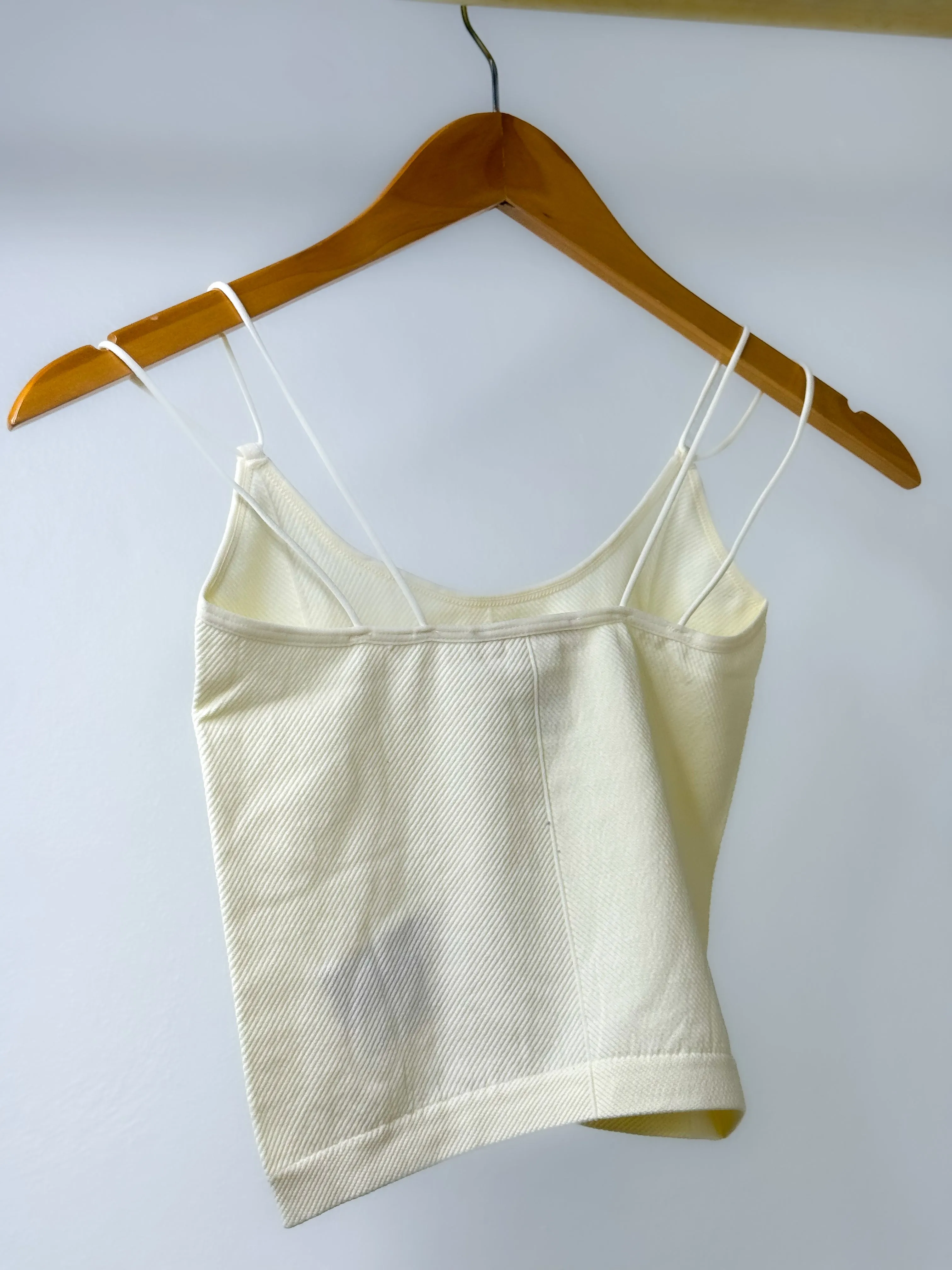 Ivory Soft Stretchy Tank Tops