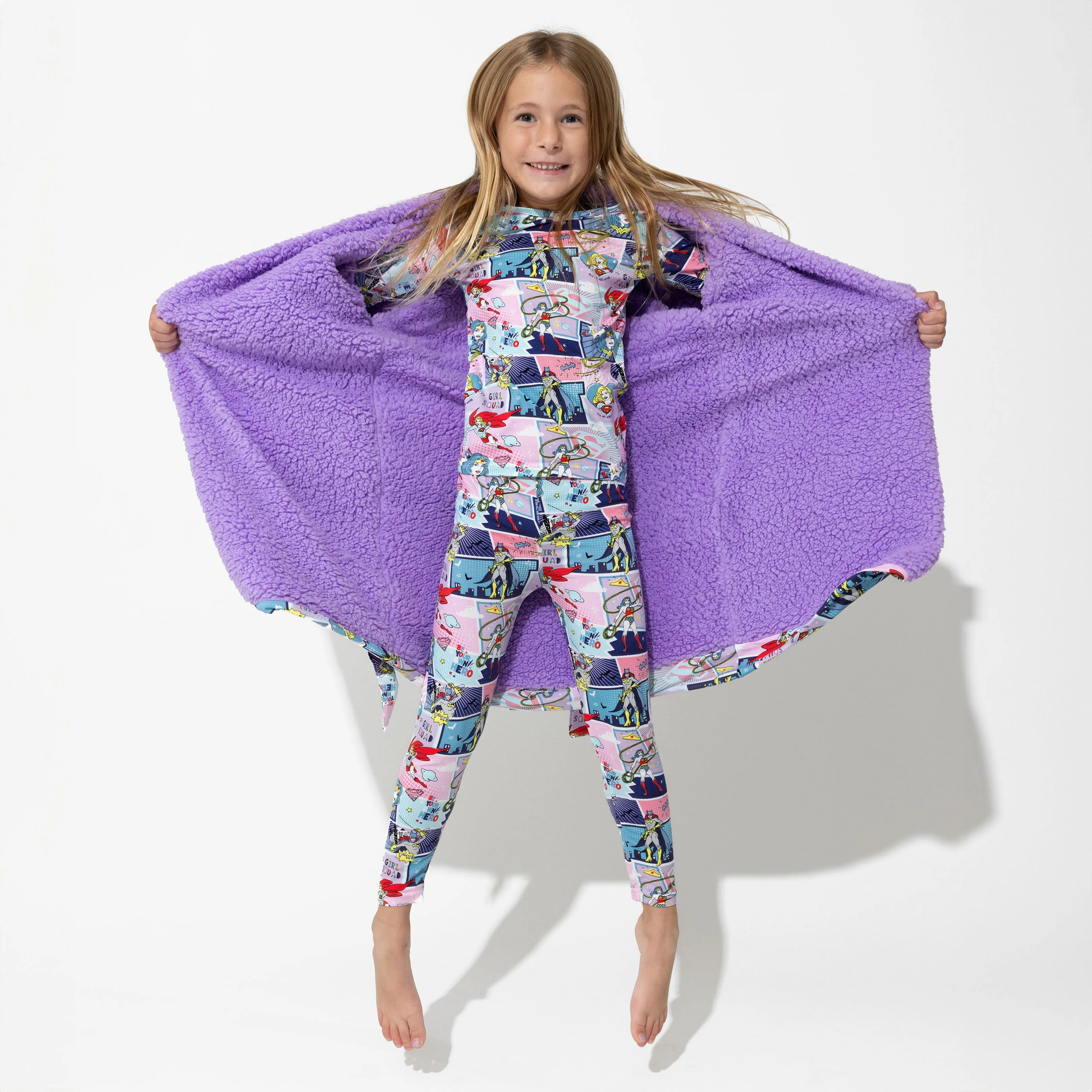 Justice League Heroines Bamboo Kids Pajamas