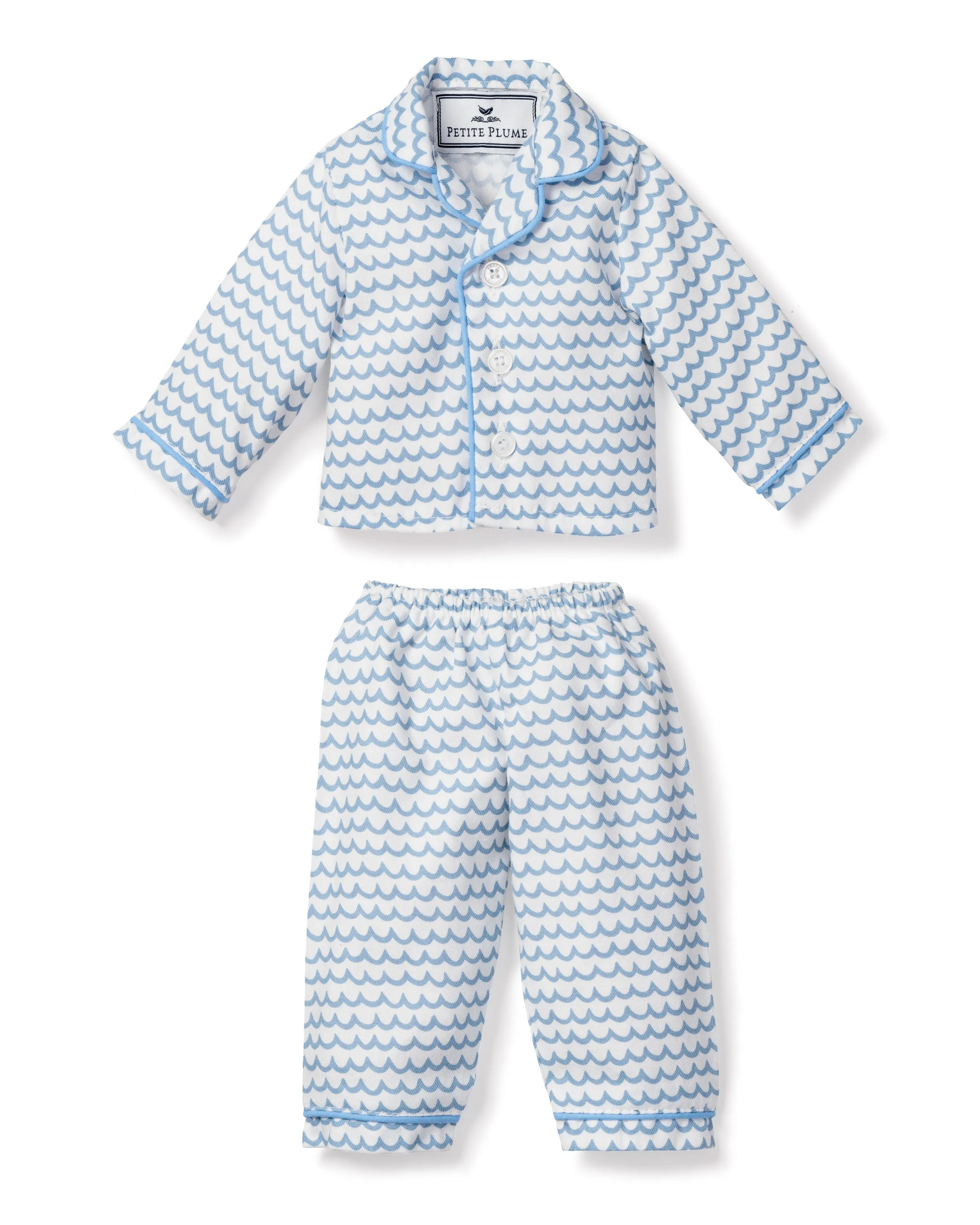 Kid's Twill Doll Pajamas in La Mer