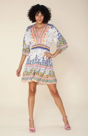 Kimono Sleeve Dress in Ivory