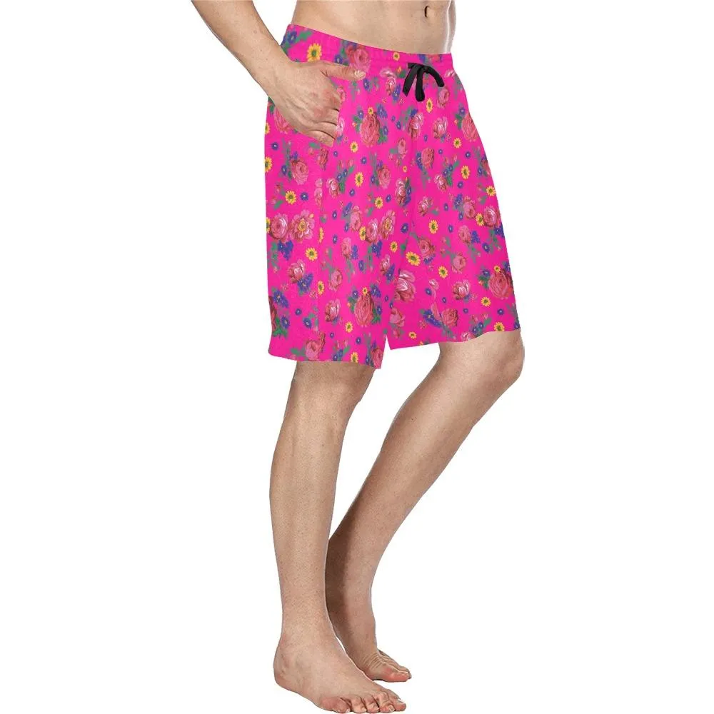 Kokum Ceremony Pink Men's Casual Shorts