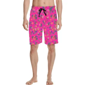 Kokum Ceremony Pink Men's Casual Shorts