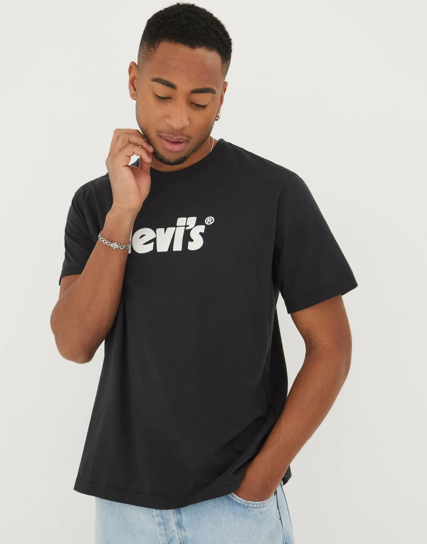 LEVI´S ® SS RELAXED FIT TEE POSTER LOGO - Caviar
