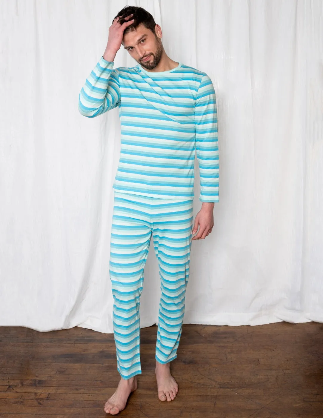 Men's Loose Fit Stripes Pajamas