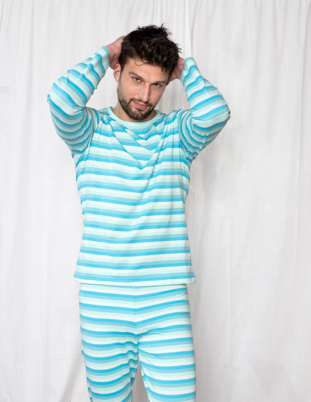 Men's Loose Fit Stripes Pajamas