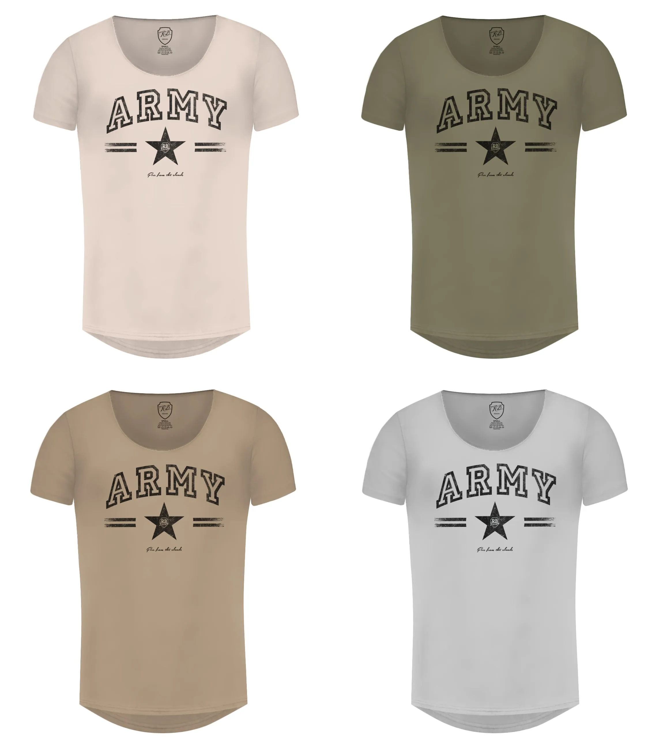 Mens T-shirt Army MD944