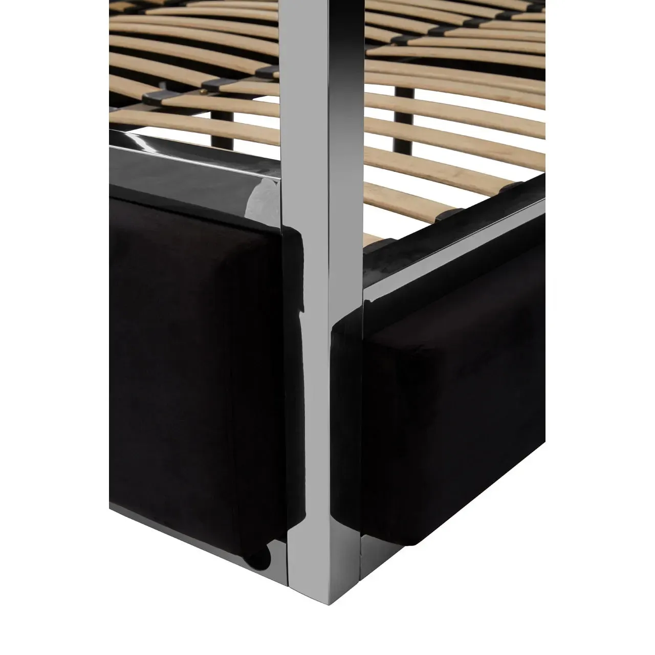 MONACO BLACK VELVET BED