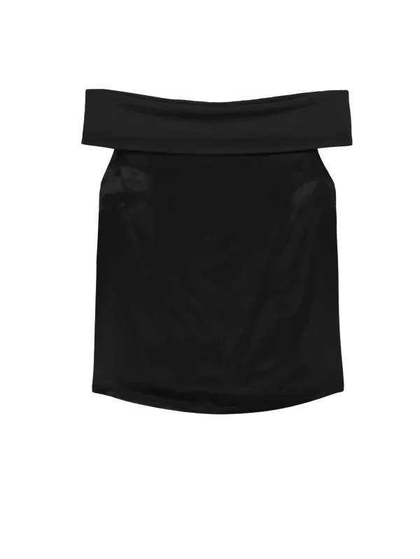 Nation Vera Off-The-Shoulder Top- Black
