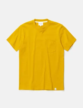 Norse Projects Johannes Pocket T-Shirt - Montpellier Yellow