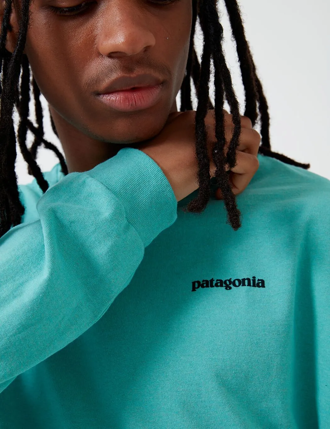 Patagonia P-6 Logo Responsibili-Tee Long Sleeve T-Shirt - Light Beryl Green
