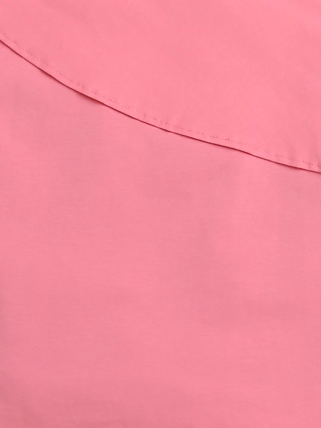 Pink Top & Check Pattern Shorts Girl Co-ord Set