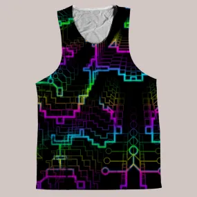 Psychedelic Tank Top (UV/RGB, Eco-Friendly) | TECHNO SHAMANIC RGB