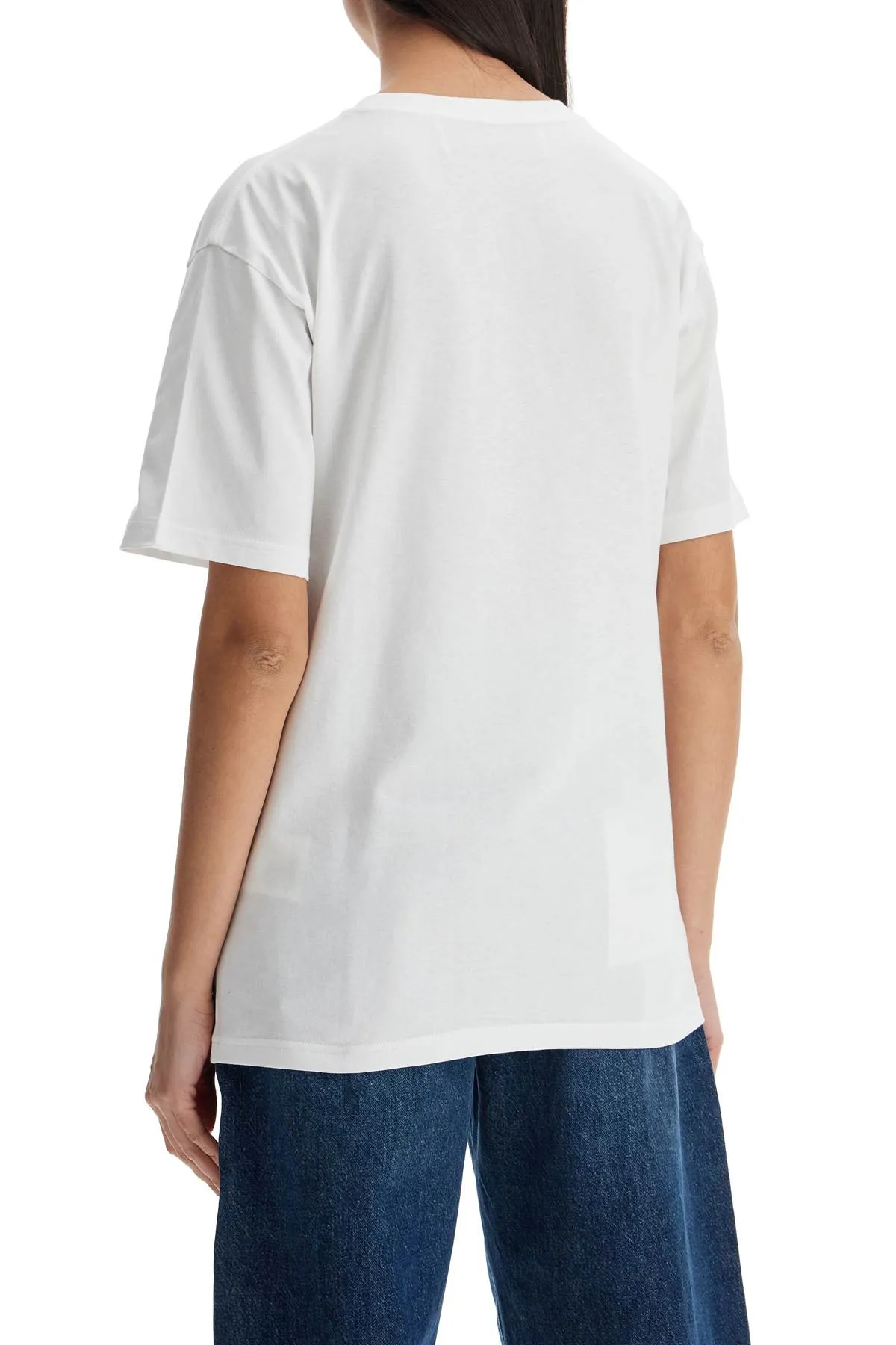 "chez valentino printed t 6B3MG24H95W AVORIO