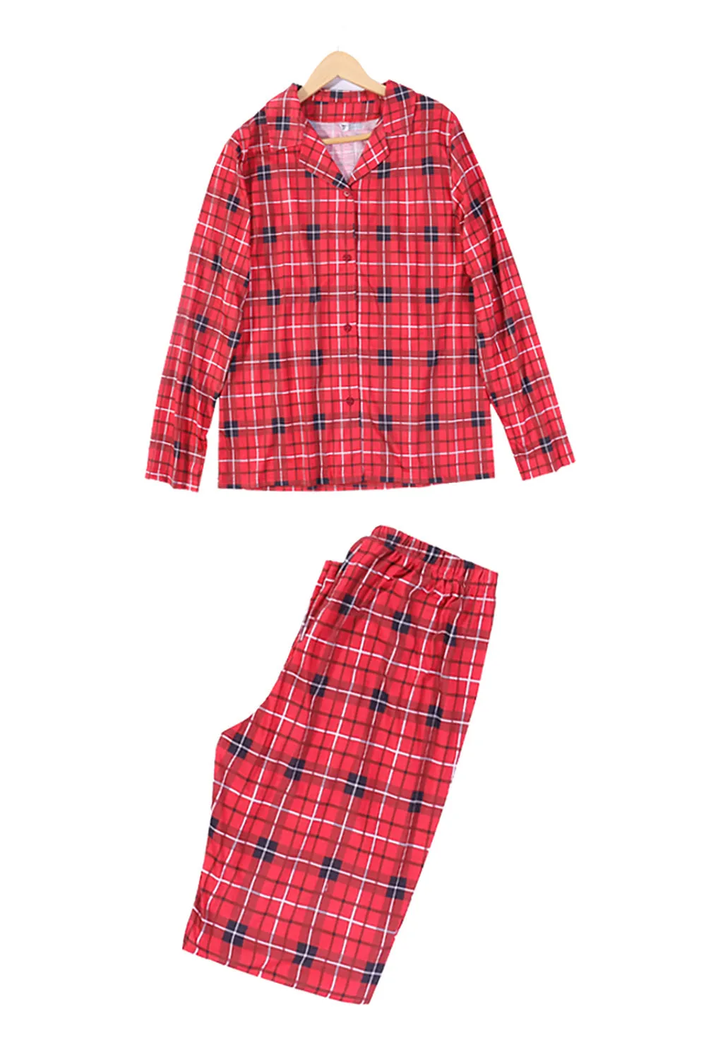 Red Plaid Family Christmas Pajamas