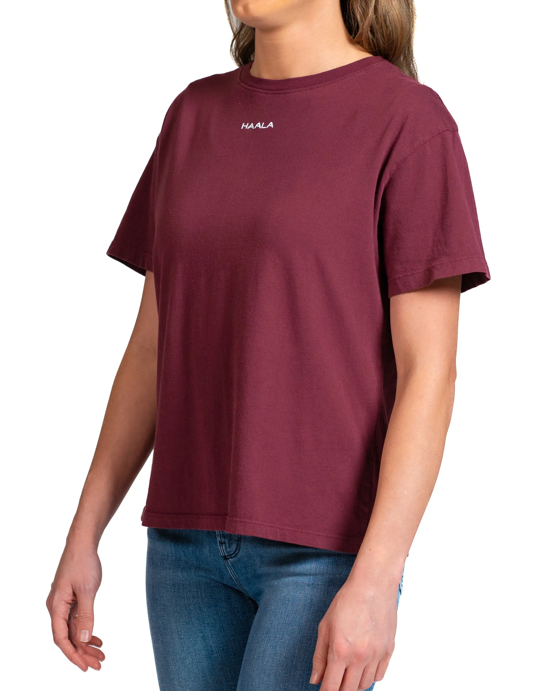Relaxed Crew T-shirt : Red Mahogany