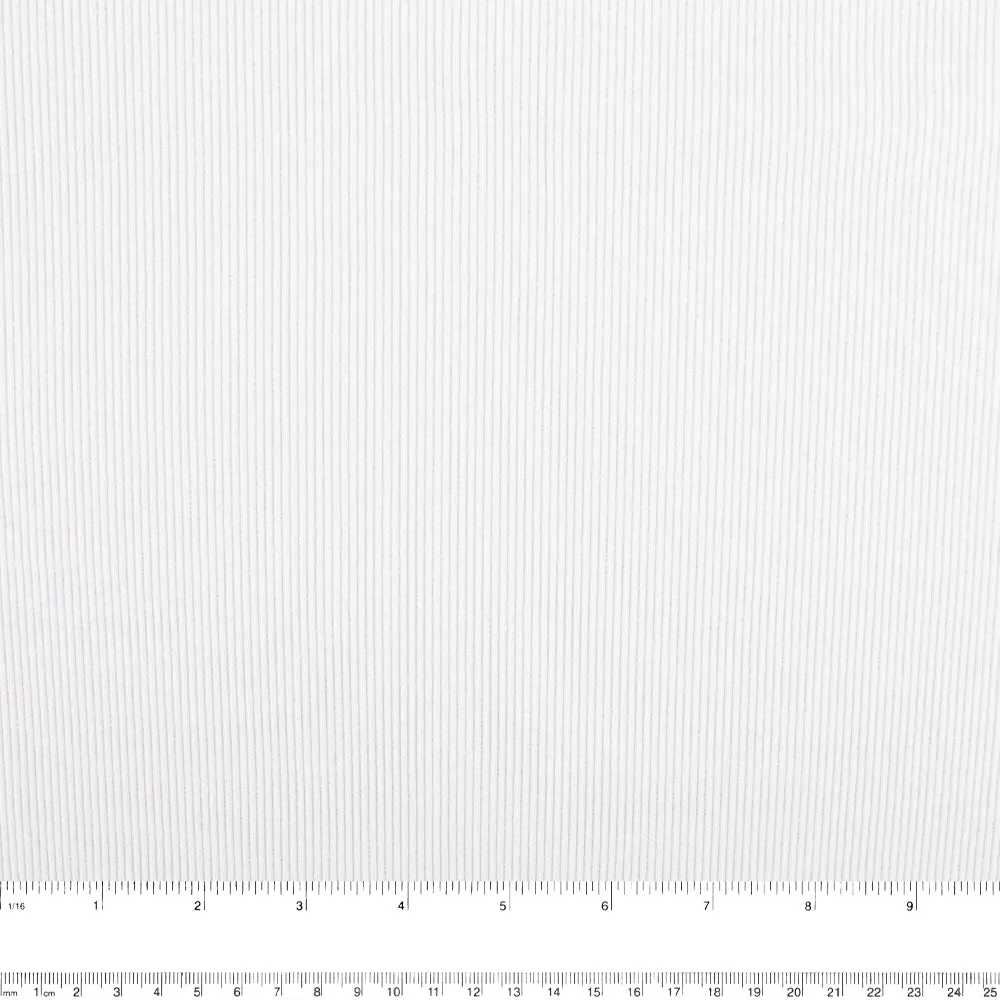 Rib Knit - 2X1 - White