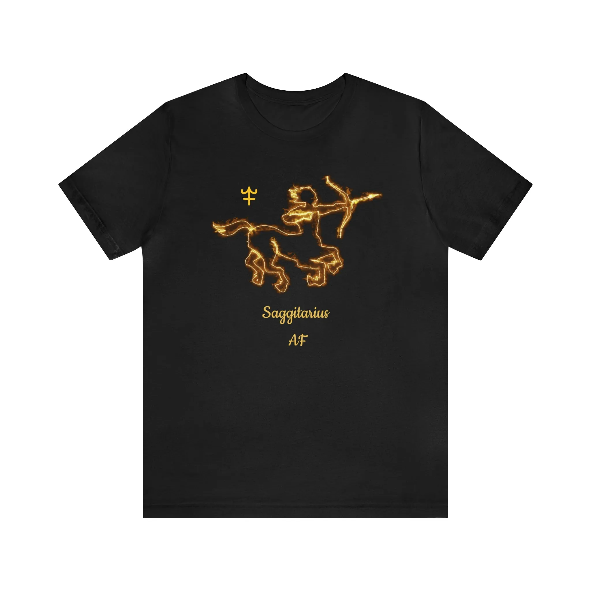 Sagittarius Fiery Centaur AF T-Shirt | Fun Sagittarius T-Shirt | Zodiac T-Shirt | Zodiac Sign Shirt | Astrology | Star Sign | Unisex Jersey Short Sleeve Tee