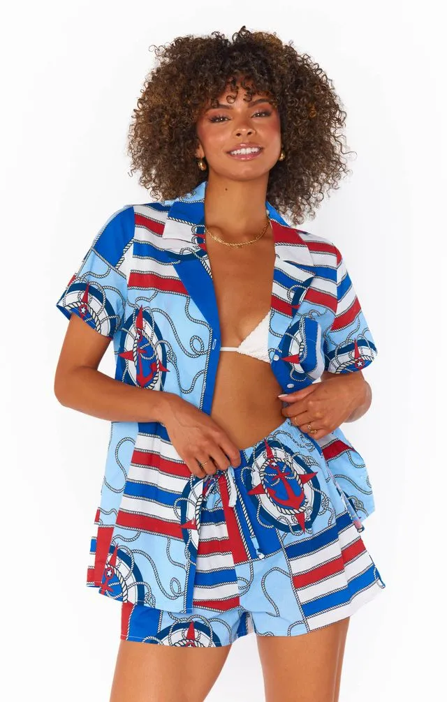 Show Me Your Mumu Home and Away Pj Set - Anchors Away