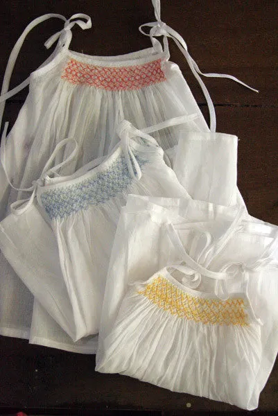 Simple Smock Voil Dresses