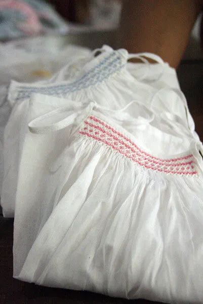 Simple Smock Voil Dresses