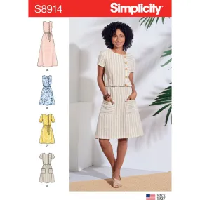 Simplicity Sewing Pattern S8914 Misses' Dresses