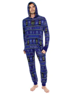 Tardis Dalek Robot Hooded Pajama