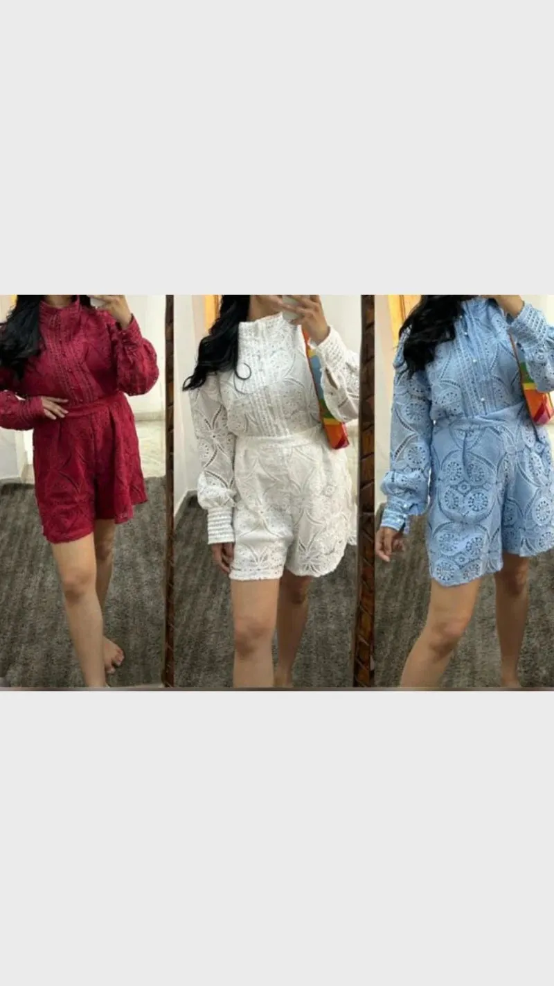 Trendy Shorts Cord Set GGR241