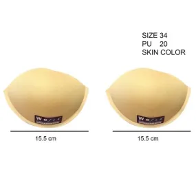 Wefab Pushup Bra Cup Cups 5 Pairs Foam Filled Perfect for Dressmaking & Bridal Alterations